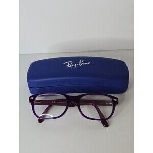 Ray-Ban RB1555 3666 Purple Pink Rectangle Kids Eyeglasses 48mm